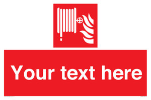 Custom Fire hose reel Sign